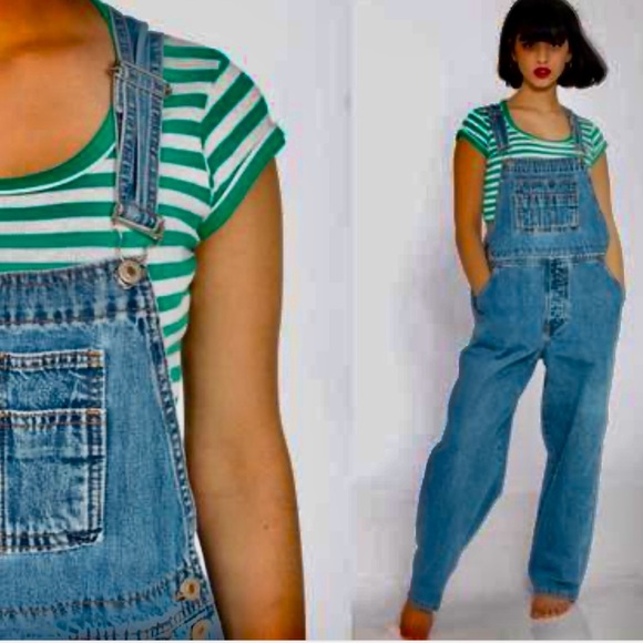 LONDONJEAN Denim - Vtg London Jean Classic Retro Denim Bib Suspender Overalls XS -S / Size 6